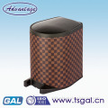 Leather automatic garbage can